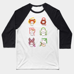 Zodiac Cat Pack Baseball T-Shirt